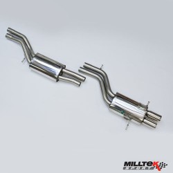 Milltek 2.25" Dual Catback for Audi B5 S4 2.7T Quattro Designed for Stock Downpipe/Cats