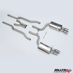 Milltek Non-Resonated Catback for Audi B7 S4 Saloon, Avant, Cabriolet