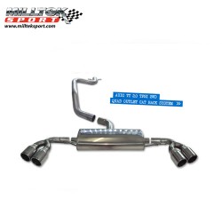 Milltek Quad Outlet Catback for Audi TT 2.0 TFSI 2WD