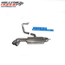 Milltek Twin Outlet Catback for Audi TT 2.0 TFSI 2WD