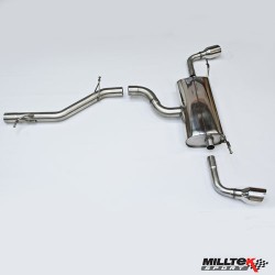 Milltek Non-Resonated Dual Outlet Catback for Audi TT 3.2 Quattro