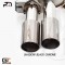 4x90mm Meisterschaft Stainless - GTC (EV Controlled) Exhaust for BMW F10; 523i & 528i Inline 6 cylinder