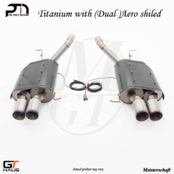 4X90mm Meisterschaft Titanium - GTC (EV Control) Performance Exhaust for BMW E63/E64 M6 (Coupe / Convertible) Aero Shield Included
