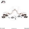 4x90mm Meisterschaft Stainless - GTC (EV Controlled) Cat Back Exhaust for BMW F10; 550i