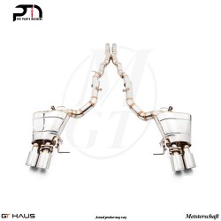 4x90mm Meisterschaft Stainless - (GTS Ultimate Performance) Exhaust for BMW F10; 523i & 528i Inline 6 cylinder