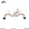 2x102mm Meisterschaft Titanium - Super GT Racing Exhaust for BMW F30 335i and 335xi Models