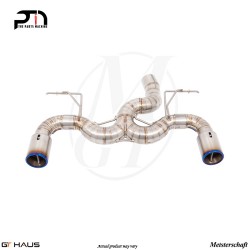 2x102mm Meisterschaft Titanium - Super GT Racing Exhaust for BMW F30 335i and 335xi Models