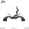 4x90mm Meisterschaft Titanium - Super GT Racing Exhaust for BMW F30 335i and 335xi Models