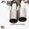 2x120x80mm Meisterschaft Stainless GTC EV Control Exhaust for Lexus IS250 | IS350 | IS350 Fsport