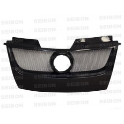 TB-style carbon fiber front grille for 2006-2009 Volkswagen Golf GTI (w/Emblem)